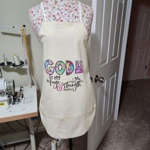Hand-made Apron with a message